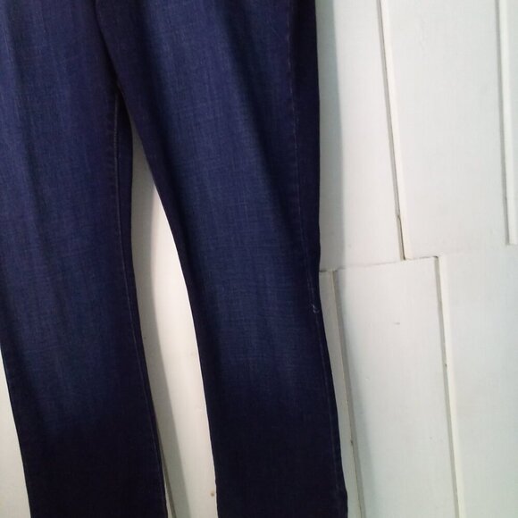 Lee Jeans Women 18 Long Curvy Fit Boot Cut Dark Wash Blue - Picture 9 of 16